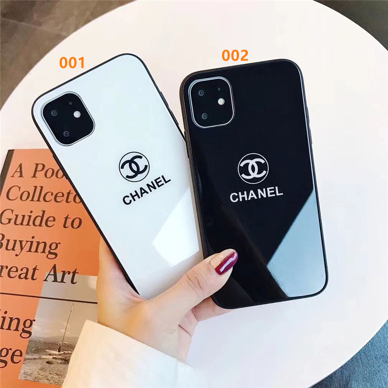 携帯カバー Iphone ケース シャネル パロディ パール付きチェーンが激