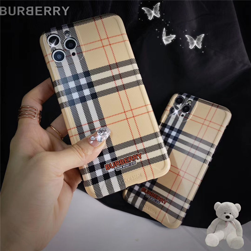 バーバリー アイ フォン ケース15 チェック柄 BURBERRY iPhone15proケース メンズ