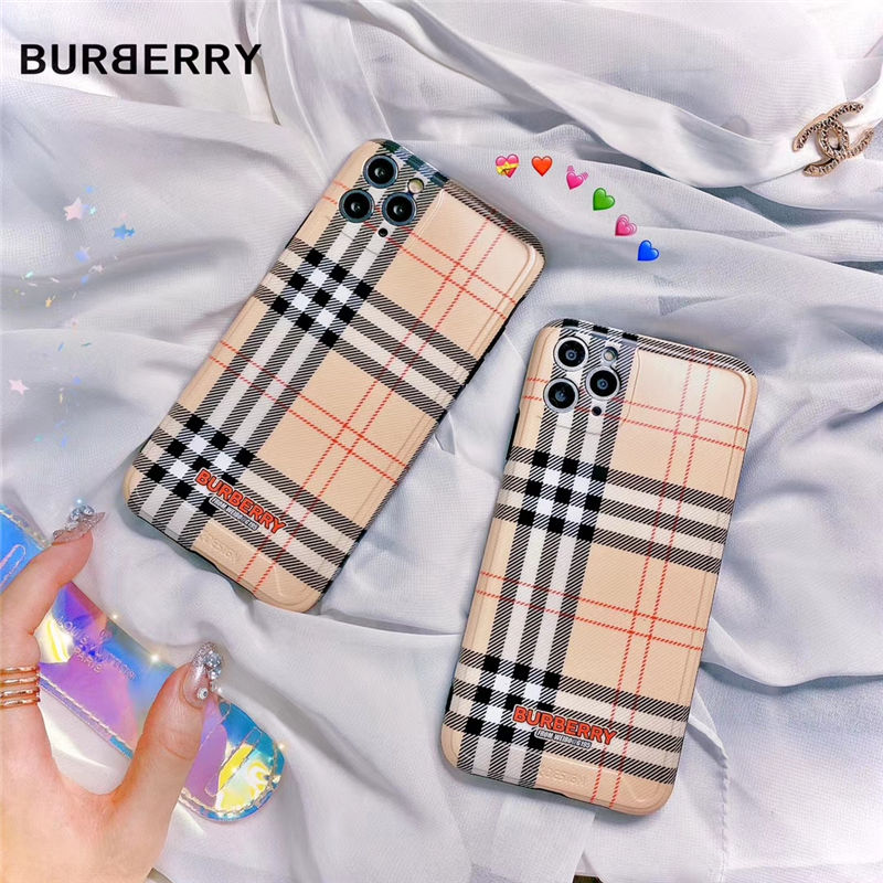 バーバリー アイ フォン ケース15 チェック柄 BURBERRY iPhone15proケース メンズ