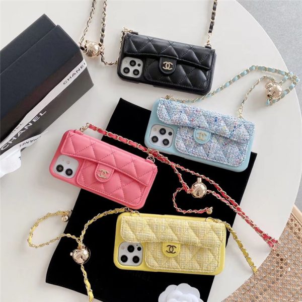 chanel iphone16/16pro/16pro max ケース 肩掛け iphone15/14pro ケース ショルダー シャネル ブランド 携帯ケース チェーン 付き ココマーク iphone13/12pro maxケース レザー 高級 おしゃれ
