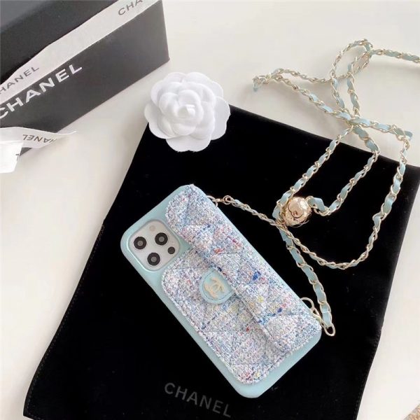 chanel iphone16/16pro/16pro max ケース 肩掛け iphone15/14pro ケース ショルダー シャネル ブランド 携帯ケース チェーン 付き ココマーク iphone13/12pro maxケース レザー 高級 おしゃれ - 画像 (6)