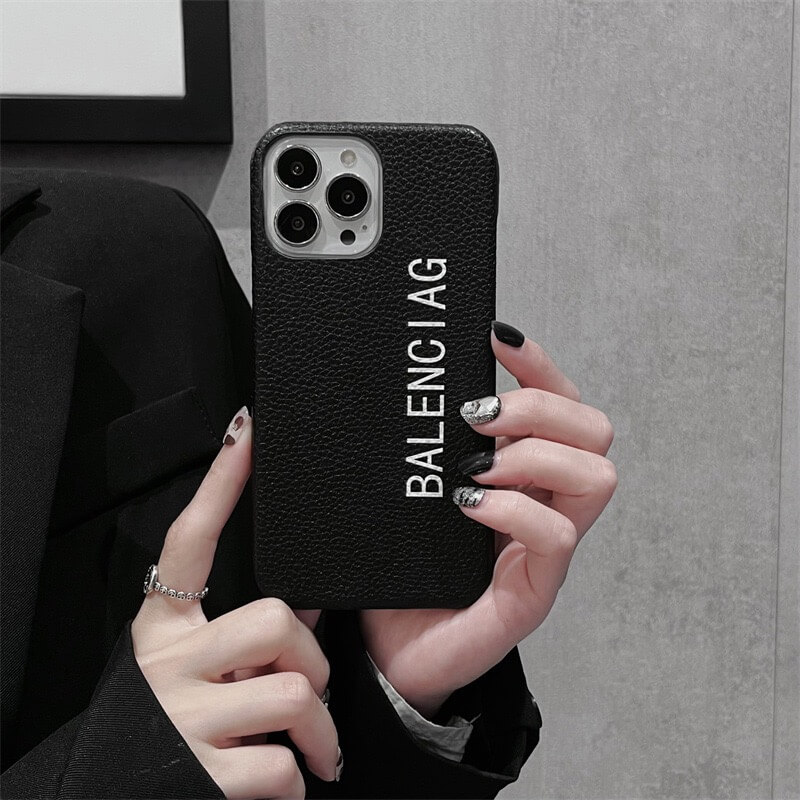 バレンシアガ iphoneケース 13/13pro balenciagaコピー iphone12 レザー ケース ブランド