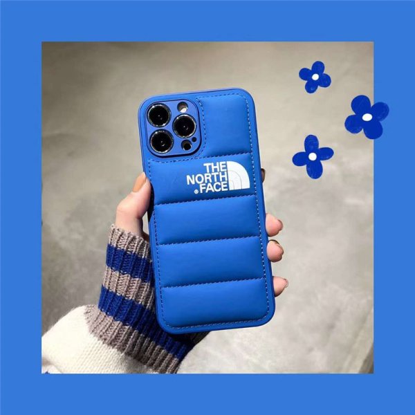 iphone16/16pro ケース ダウンジャケット iphone15pro/15promaxケース ノースフェイス iphone14pro/13/12ケース おしゃれ 耐衝撃 iphone14promax レザーケース 大人気 秋冬 - 画像 (4)