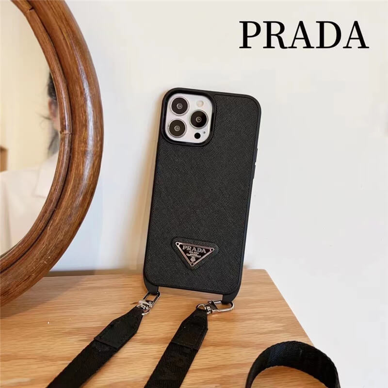 PRADA iPhoneケース　14pro MAX スマホショルダー