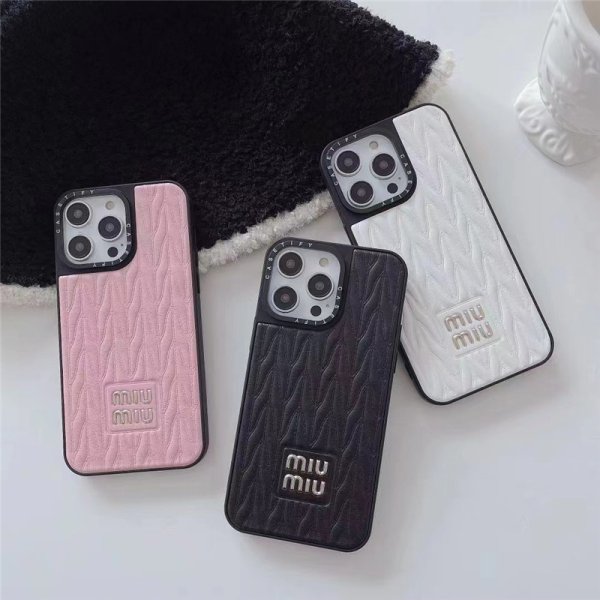 iphone16/16pro/15promax/15 ケース miumiu アイフォンケース14/14pro レザー ミュウミュウ iphone14promax ケース マテラッセ iphone13pro/13/12 ケース ペア おしゃれ