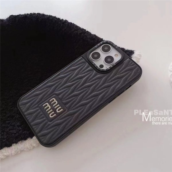 iphone16/16pro/15promax/15 ケース miumiu アイフォンケース14/14pro レザー ミュウミュウ iphone14promax ケース マテラッセ iphone13pro/13/12 ケース ペア おしゃれ - 画像 (6)