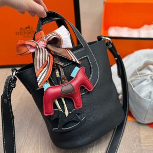 エルメス ハンドバッグ スカーフ付 バケツバッグ hermes インザループ バッグ 新作 巾着袋付き カバン 可愛い パロディ