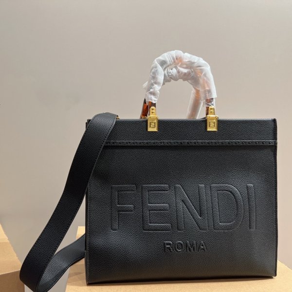 fendi トートバッグ フェンディ サンシャイン ビジネス トートバッグメンズ レディース 大容量 2way ハンドバッグ