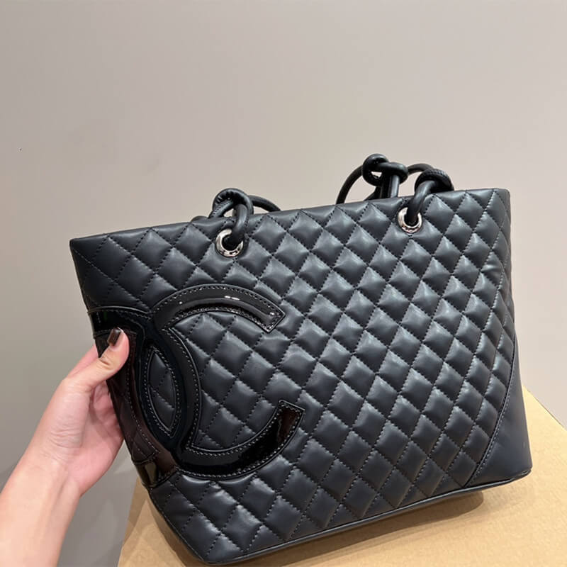 トートバッグ◆極美品◇CHANEL◆シャネル 正規品 カンボンラインラージトートバッグ