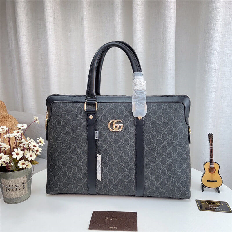 グッチ トート バッグ メンズ ビジネス バッグ gucci ショルダー バッグ 2way pc入る A4トートバッグ 通勤 出張