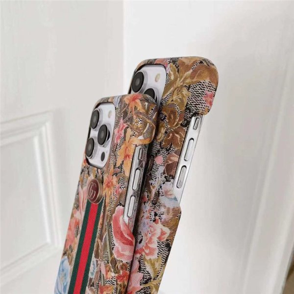 gucci スマホケース iphone16pro 花柄 iphone15/14 ケース ブランド レディース 30代 40代 iphone13/12 ケース 大人 かわいい - 画像 (6)