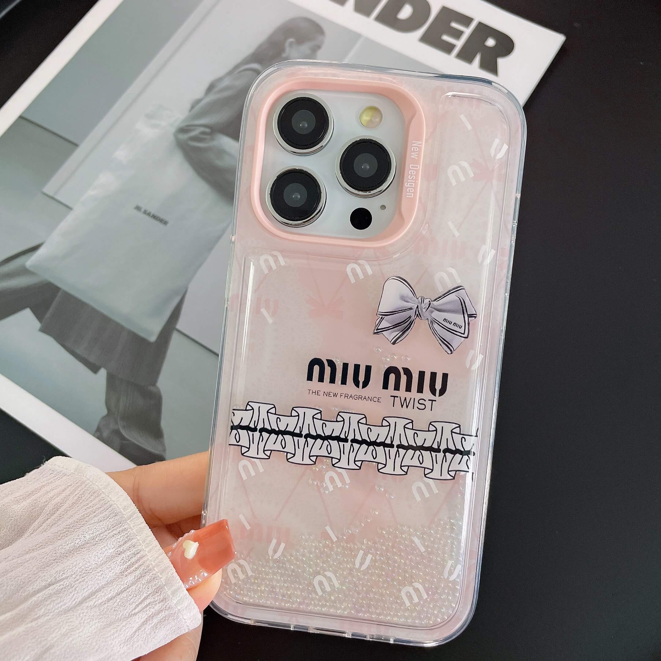 miu miu アイ フォン15 ケース ミュウ ミュウ スマホ ケース iphone14 ...