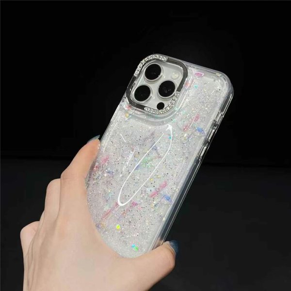 ルイヴィトン iphone16/16pro ケース クリア グリッター スマホ ケース iphone15/14 ケース キラキラ iphone ケース 女子 人気 - 画像 (4)