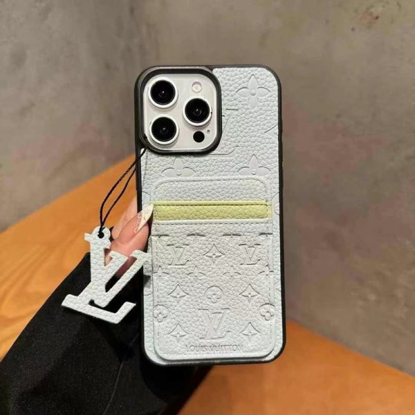 iphoneケース カード収納 ルイヴィトン iphone16/16promax ケース カード 収納 2枚 ヴィトン風 iphoneケース バイカラー iphone15/14/13 ケース ブランド 可愛い - 画像 (5)
