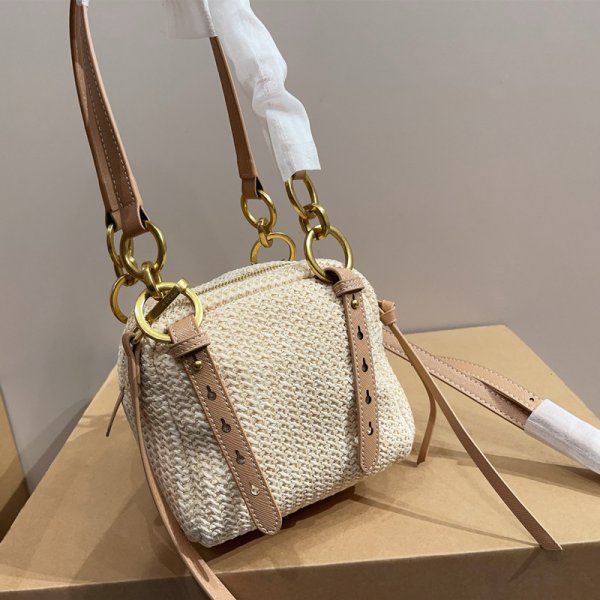 プラダ ショルダーバッグ 小脇バッグ 編み込み ショルダー バッグ 可愛い 韓国 編み バッグ 夏 prada の ショルダー バッグ レディース - 画像 (3)