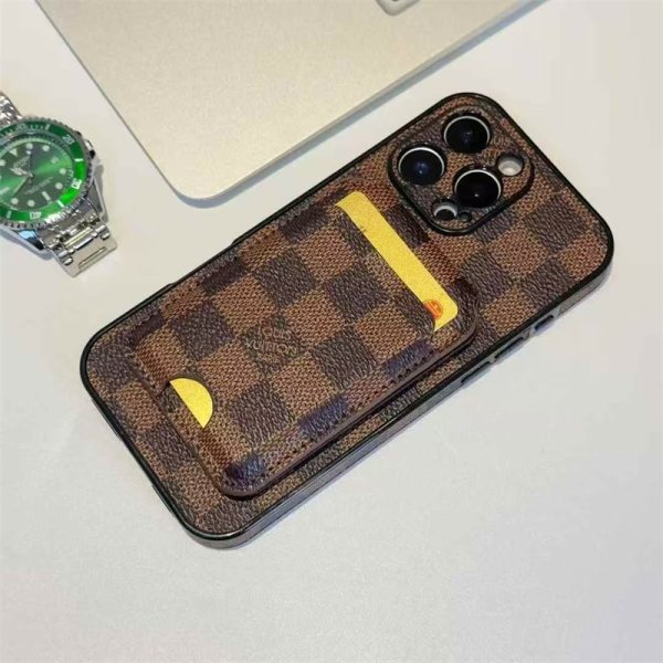 ルイヴィトン iphone17/17air ケース gucci iphone17pro ケース 背面 収納 ハイ ブランド iphone16pro/16promax ケース おしゃれ メンズ スマホケース カード ケース 付き - 画像 (8)