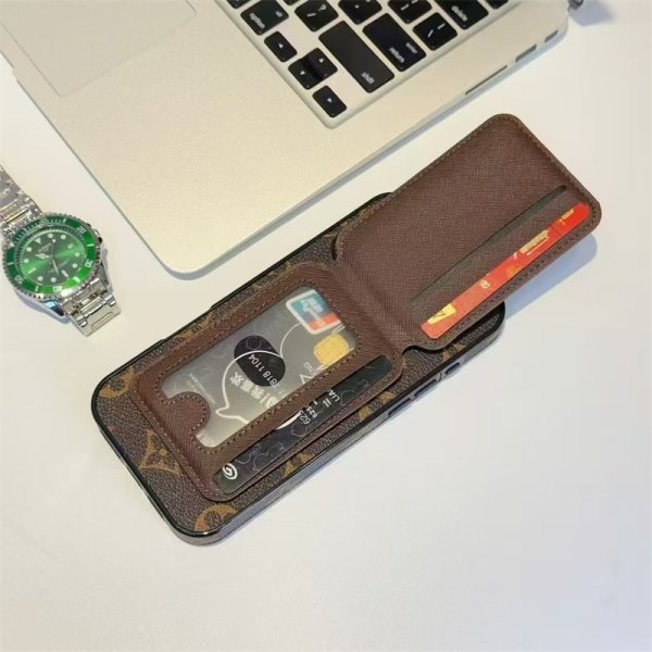 ルイヴィトン iphone17/17air ケース gucci iphone17pro ケース 背面 収納 ハイ ブランド iphone16pro/16promax ケース おしゃれ メンズ スマホケース カード ケース 付き - 画像 (4)