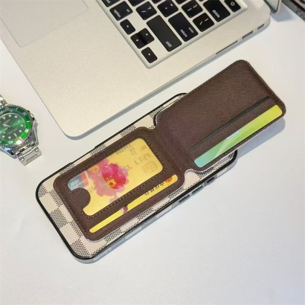 ルイヴィトン iphone17/17air ケース gucci iphone17pro ケース 背面 収納 ハイ ブランド iphone16pro/16promax ケース おしゃれ メンズ スマホケース カード ケース 付き - 画像 (5)