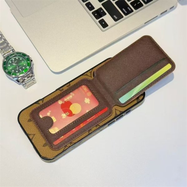 ルイヴィトン iphone17/17air ケース gucci iphone17pro ケース 背面 収納 ハイ ブランド iphone16pro/16promax ケース おしゃれ メンズ スマホケース カード ケース 付き - 画像 (6)