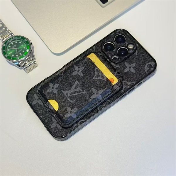 ルイヴィトン iphone17/17air ケース gucci iphone17pro ケース 背面 収納 ハイ ブランド iphone16pro/16promax ケース おしゃれ メンズ スマホケース カード ケース 付き - 画像 (7)